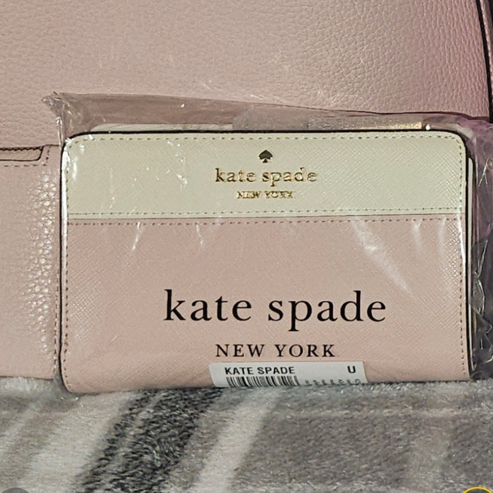 Kate Spade Medium Rose Smoke Wallet